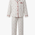 Pijama Niña Botones Beige