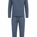 Pijama Caballero Perchado Triángulos Azul