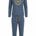 Pijama Caballero Perchado FBI Azul