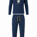 Pijama Perchado Caballero "Turno de noche" Azul