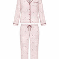 Pijama Perchado Mujer Cuadros Rosa