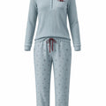 Pijama Mujer Canalé Celeste