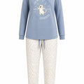 Pijama Perchado Mujer Estresita Azul