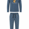 Pijama Perchado Caballero Pato Astronauta Azul