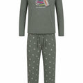 Pijama Perchado Caballero Old School Verde