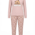 Pijama Mujer Cozy "Happy Capi" Rosa